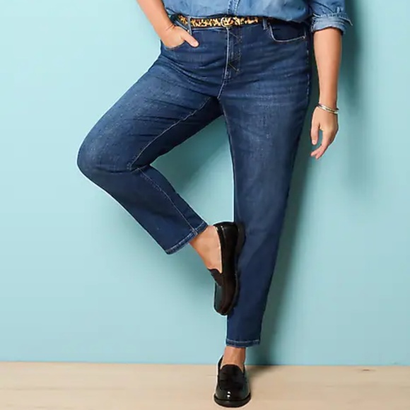 J. Jill High Rise Straight Leg Jeans - Picture 1 of 12